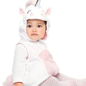 Carters Unicorn Halloween Costume Light Pink 6/9 12 18 or 24 Months